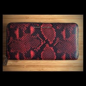 Marc Jacobs snake print wallet.